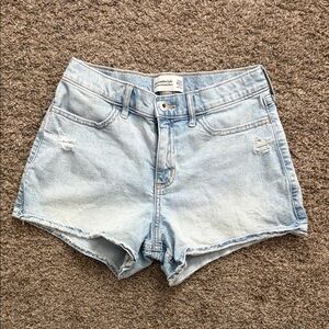 Abercrombie Kids Girl’s High Rise Relaxed Fit Denim Shorts Size 13/14